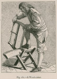 A Wood-Cutter by French School