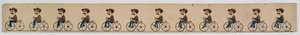 A Zoetrope band depicting a cyclist by French School