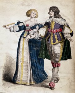 A couple of nobles, under Louis XIII