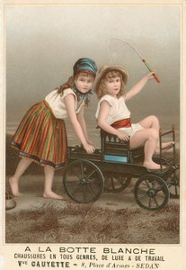 A la Botte Blanche French Advertisement for Shoes by French School