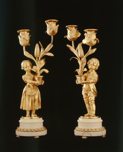 Pair of Ormolu Candelabra