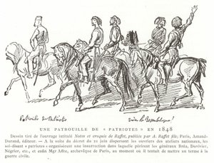 A Patrol of Patriots, 1848 by French School