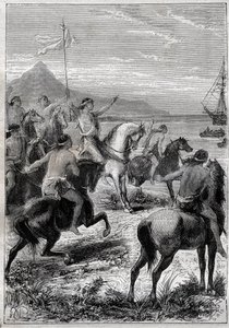 Vice-Admiral John Byron Received by the Natives of Cape des Virgins, at the Eastern Mouth of Magellan