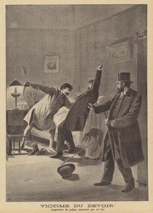 A victim of duty. Murder of a police inspector by a lunatic