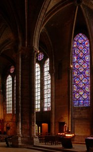 A View of the Choir North Aisle by French School