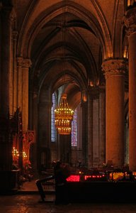 A View of the Choir North Aisle by French School