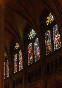 A View of the North Side of the Nave Clerestory Windows by French School