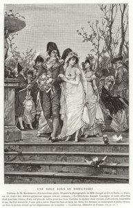 A Wedding under the Directory, 1795-1799 by French School