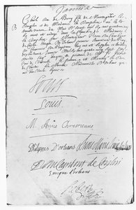 Act of Baptism of Charles, Duc de Berry