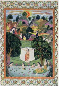 Adolescents Bathing (illustration for The Arabian Nights, 1895) by French School