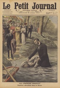 Adventist baptism in the River Marne
