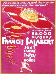 Advertisement for Francis Salabert Disques by French School