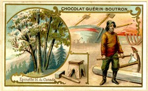 Advertising Chromolithography of Guérin Boutron Chocolates