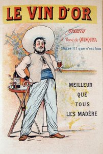 Advertising Poster for the Aperitif Based on Quinquina Le Vin d