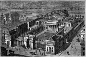 Aerial view of the Palais de la Legion d