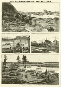 Aftermath of the Bouzey flood disaster, France by French School