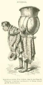 Water Carrier in Quito, in the Republic of Ecuador, South America (engraving) by French School