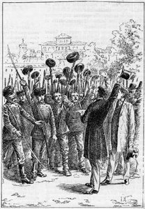Alexander of Battenberg - Alexander I of Bulgaria or Alexander of Battenberg (1857-1893) proclaimed in Philippopoli the union of Romania and Bulgaria by French School