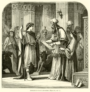 Alexander the Great in Jerusalem by French School