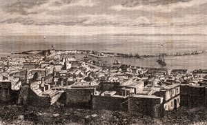Algiers - Algeria - engraving in 