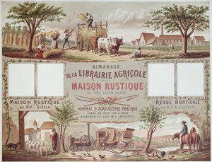 Almanac Illustrating Traditional and Modern Methods of Farming