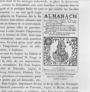 Almanac made by Michel de Nostradame (Nostradamus) by French School