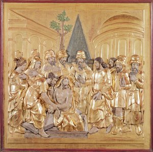 Altarpiece depicting the Resurrection of Lazarus by French School
