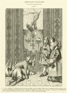 French Embassy, at the Court of the King of Siam by French School