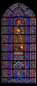 An Unidentified Figure with the Donor - a Mauclerc Below by French School