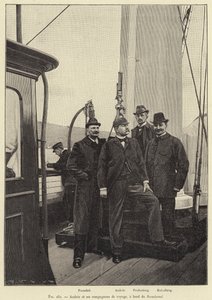 Andree and His Traveling Companions aboard the Svensksund by French School