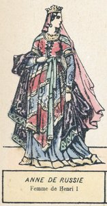 Anne of Russia, Wife of Henry I by French School