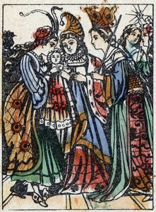 Anonymous illustration for “Sleeping Beauty”, tale by Charles Perrault. Wood engraving of Imaging Pellerin - Epinal, late 19th century. by French School