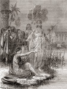 Anthony and Cleopatra Fishing with a Flotilla of Smaller Craft on the Nile by French School