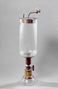 Apparatus for studying gas, designed by Antoine Laurent de Lavoisier by French School