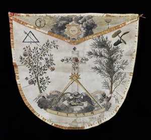Apron of a Master of the Order of the Rose-Croix by French School