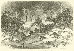 Triumphal Arches at the Entrance of the Palace Favored by Heaven, Summer Palace (engraving) by French School