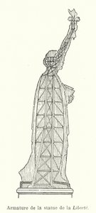 Armature of the Statue of Liberty by French School