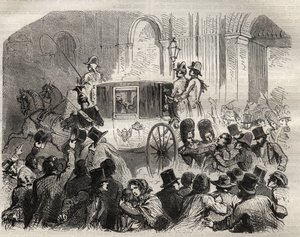 Arrest of Louis Alibaud after his assassination attempt on Louis-Philippe I (1773-1850), King of the French, June 25 by French School