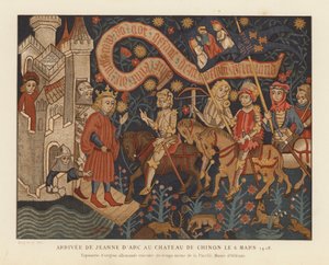 Arrival of Joan of Arc at the Chateau de Chinon by French School