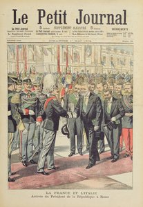 Arrival of the President of the French Republic, M. Loubet, in Rome for a state visit to Italy in April, 1904