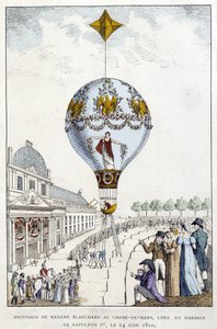 Ascension of Madame de Blanchard to Champs-de-Mars, at the Wedding of Napoleon 1st, June 24 by French School