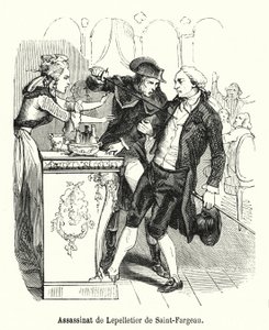 Assassination of Lepelletier de Saint-Fargeau by French School