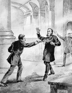 Assassination attempt on Jules Ferry, a French minister-president by French School