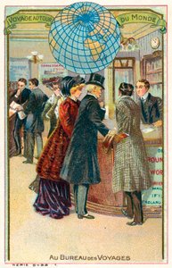 At the travel agent by French School