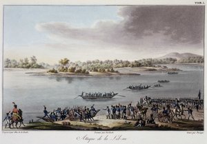 Attack of the Lobau in 1809 - in 