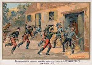 Attack on a Farmhouse in Schirlenhoff by French School