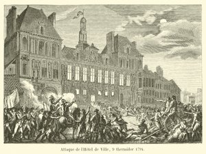 Attack on the Hotel de Ville, 9 Thermidor 1794 by French School