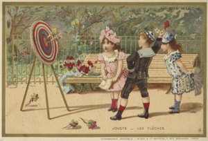Au Bon Marche cards featuring children