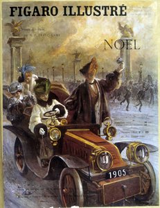 Automobile Dion-Bouton 1905 and coats and furs Grunwaldt - in 