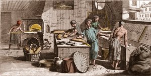 Bakery - A Bakery - The Great Encyclopedie, ou Dictionnaire Raisonne des Sciences, des Arts et des Metiers by Denis Diderot and Jean d